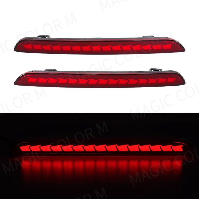 For Honda Civic Sedan 2021 2022 2023 Multi-function LED Rear Bumper Light Rear Fog Lamp Auto Brake Reflector Car Accessories 12V