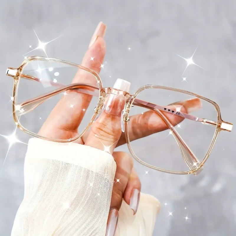 2 Pairs of Large Square Reading Glasses Casual Glasses Computer Reading Glasses Unisex +1.0 To +4.0