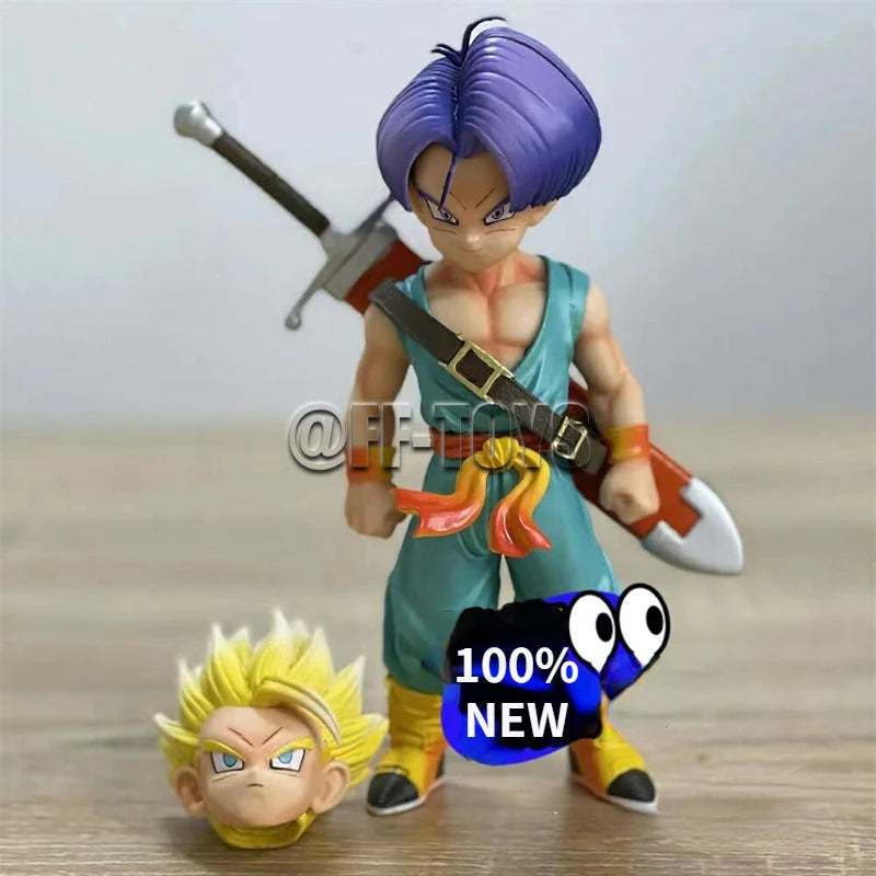 In Stock 25cm Anime Dragon Ball Z Super Trunks Action Figure PVC Super Saiyan Gotenk Figures Collection Model Toy For kids Gifts