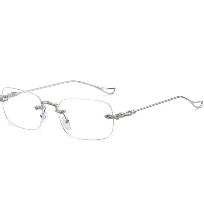 New Fashionable Glasses Photosensitive Frameless Glasses Unisex Fashion Glasses Artistic and Simple Suitable for Daily Wear