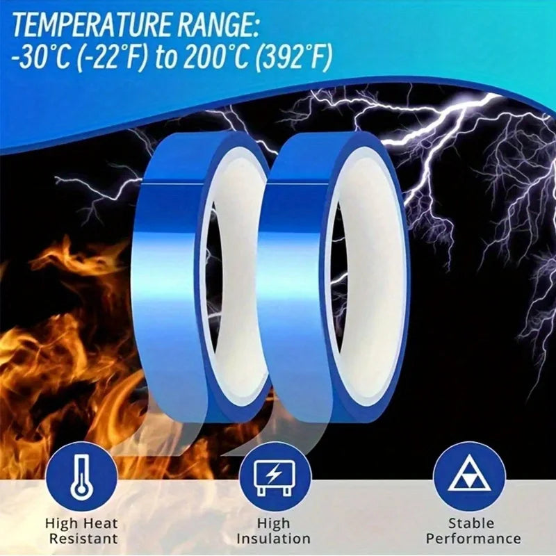 50M Premium Heat Transfer Tape - High-Temperature Resistant, No-Residue Adhesive For DIY Crafts & Sublimation Projects