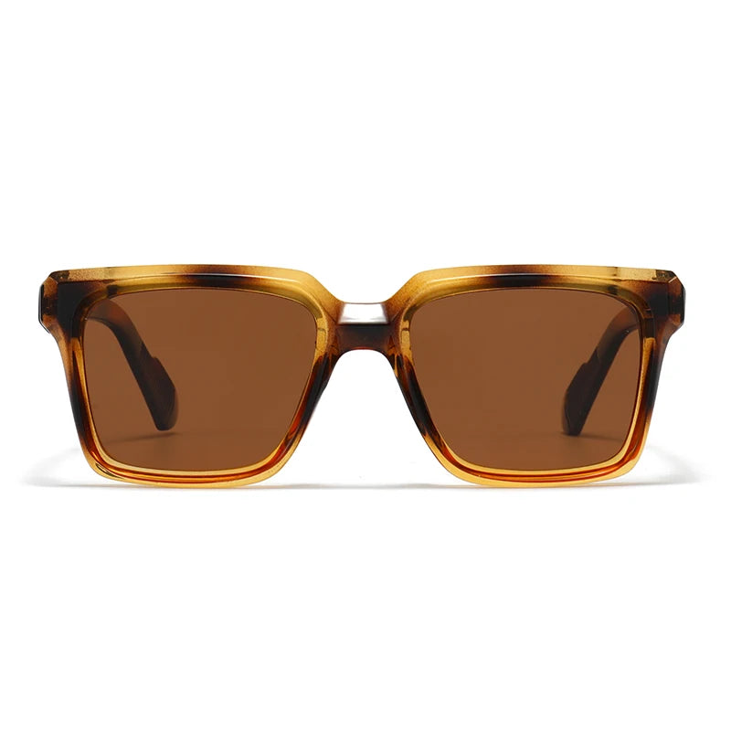 JNPCXI New Fashion Square Sunglasses for Men and Women Trendy Polarized Sun Glasses Shades UV400
