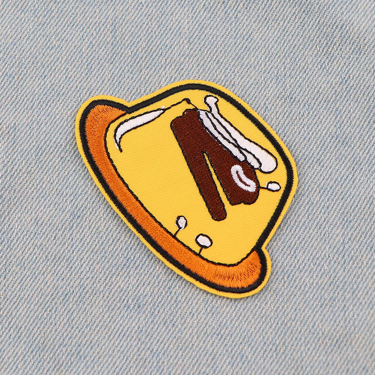 Office TV Embroidery Patch Iron On Patches for Clothing Thermoadhesive Patches Cartoon Food Patches On Clothes Badge DIY Sew