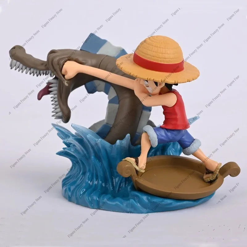 Special Offer Original Banpresto One Piece Anime Figurines WCF Monkey D Luffy VS Lord Sea Monster PVC Action Figures