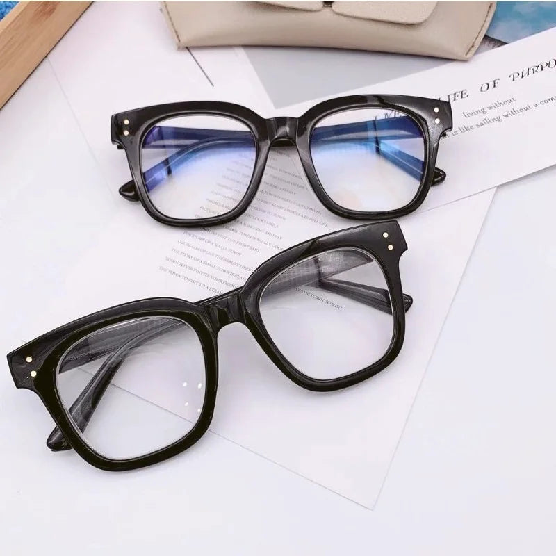 2pcs Anti Blue Light Transparent Anti-Radiation Glasses For Women Glasses Eyeglasses Computer Goggles Eyewear