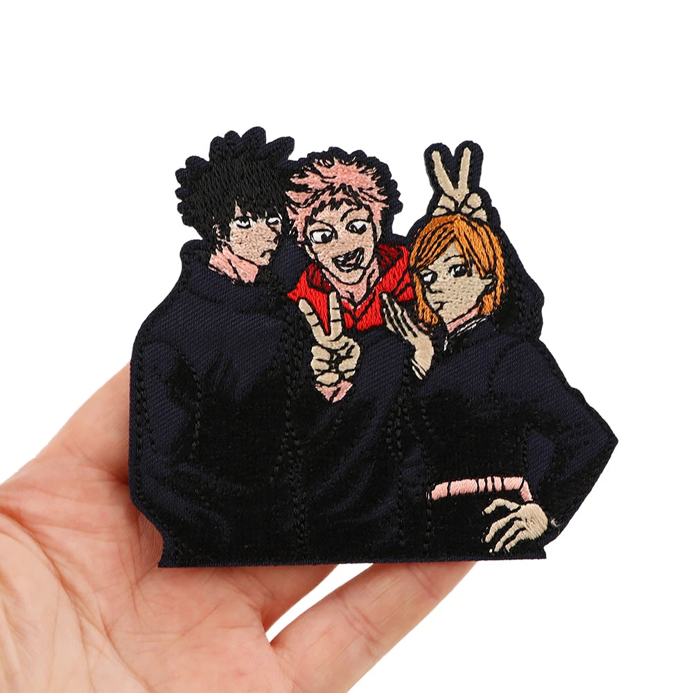 DIY Anime Badges Embroidery Patch Applique Ironing Clothing Sewing Supplies Decorative Patches