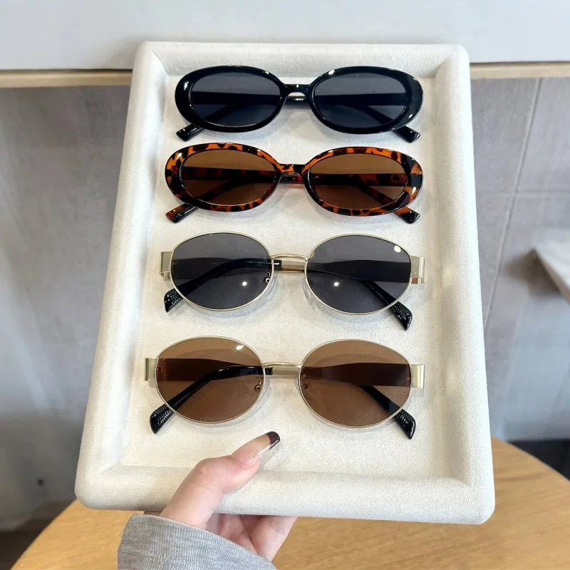 4pcs Universal Men's and Women's Geometric Retro Y2K Fashion Sunglasses