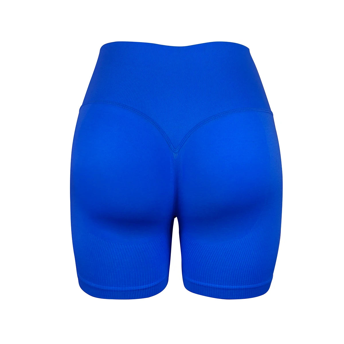 Women's seamless high-waisted yoga shorts that flatten the stomach and lift the buttocks; perfect for workouts and running