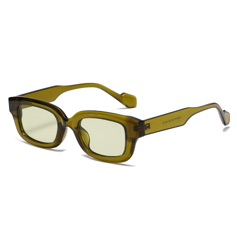 JNPCXI New Retro Small Rectangle Sunglasses Women Candy Colors Shades UV400 Square Men Sun Glasses