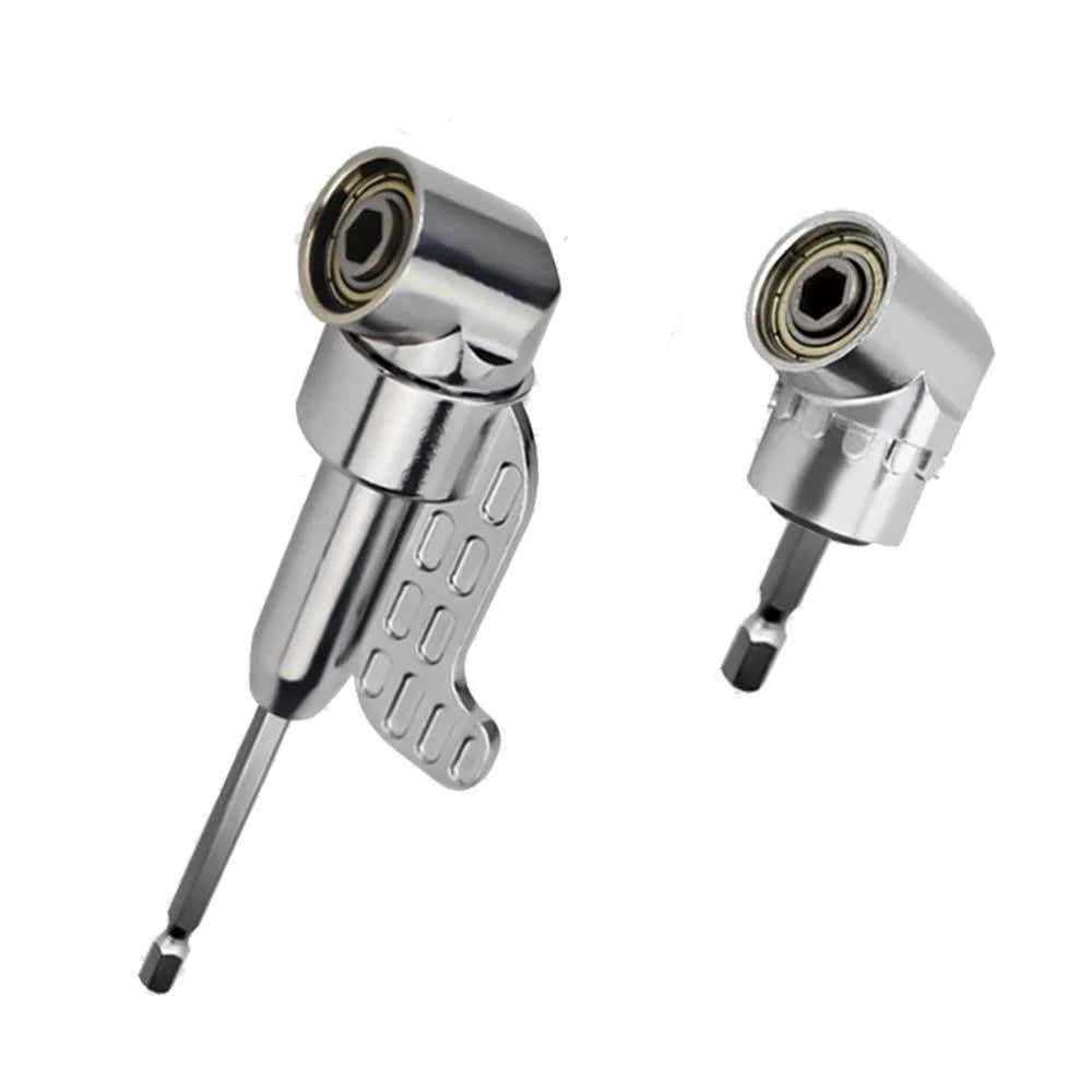 105 Degrees 1/4\ Extension Hex Drill Bit Adjustable Hex Bit Angle Driver Screwdriver Socket Holder Adaptor Tools, L / XL