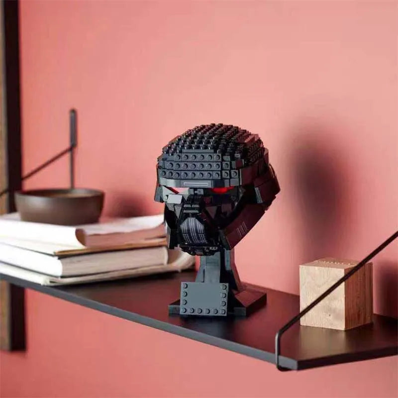 MOC TIE Fighter Pilot Helmet Spaceship Battle Model Building Blocks Architecture