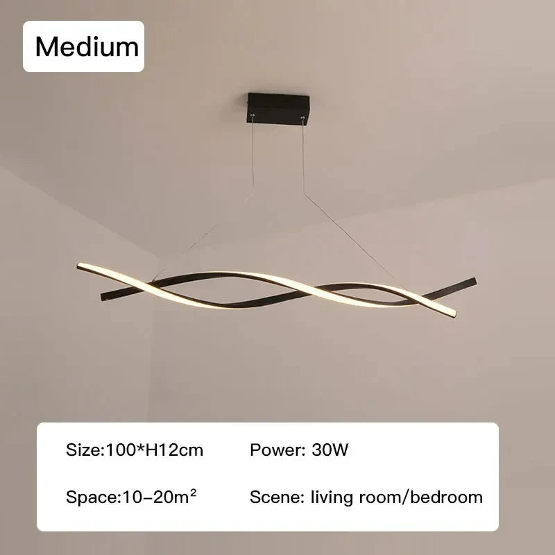 Modern glass home decor led lights pendant, lamps for living room Chandeliers M2