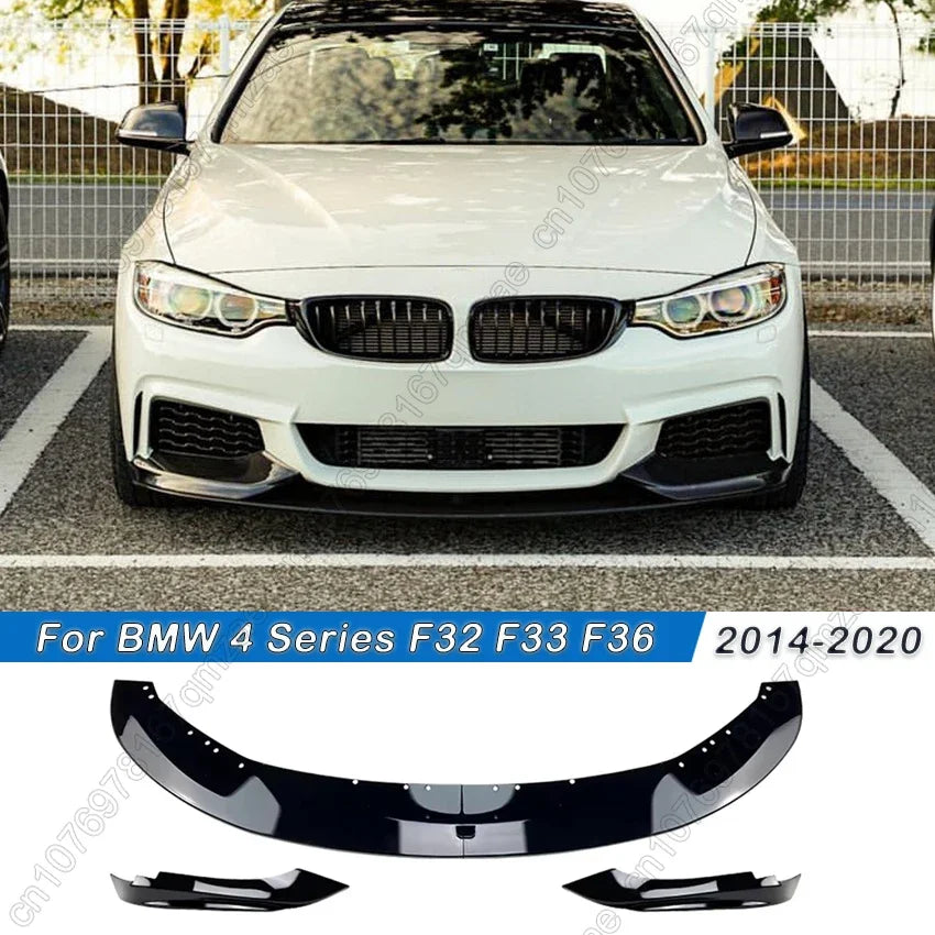 Car Front Bumper Lip For BMW 4 Series F32 F33 F36 420i 425i 430i 440i M440i 2014-2020 Spoiler Splitter Diffuser Cover Guard Trim