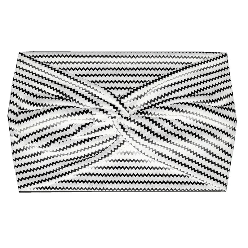Widening 18CM stretch printed sports sweatband headband headscarf hairband