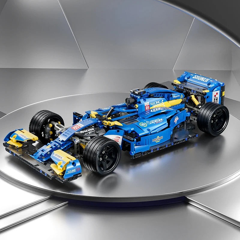 Formula 1 RC Race Cars Building Sets MOC Remote Control Blocks Collectible Model