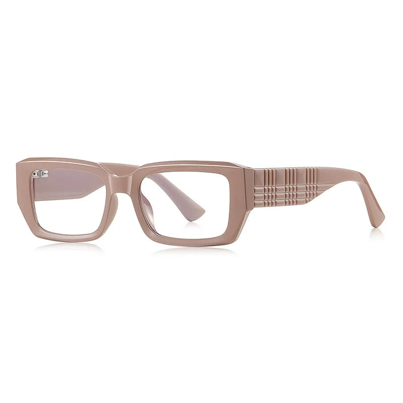 JNPCXI New Transparent Rectangle Anti Blue Light Reading Glasses Women Fashion Square Myopia Prescritption Computer Eyewear
