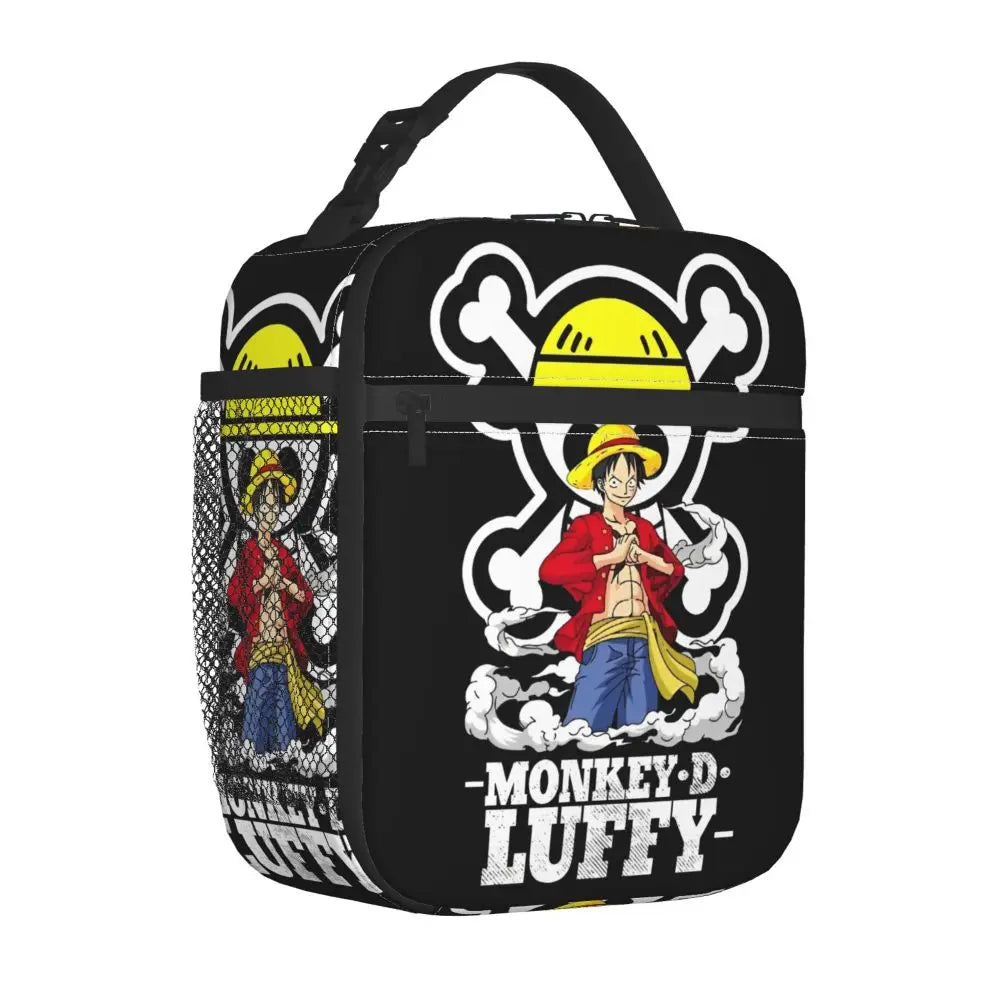 One Piece Monkey D Luffy Anime Insulated Lunch Thermal Bag Work School Bag M23