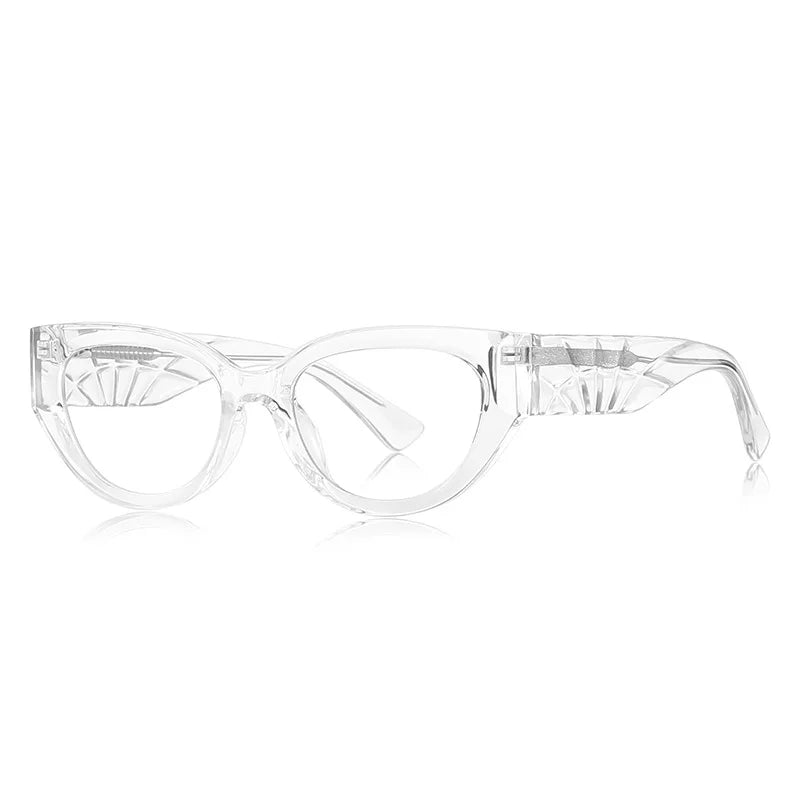 JNPCXI Men and Women Anti Blue Glasses Classic Cat Eye Glasses Myopia Prescritption Computer Eyewear