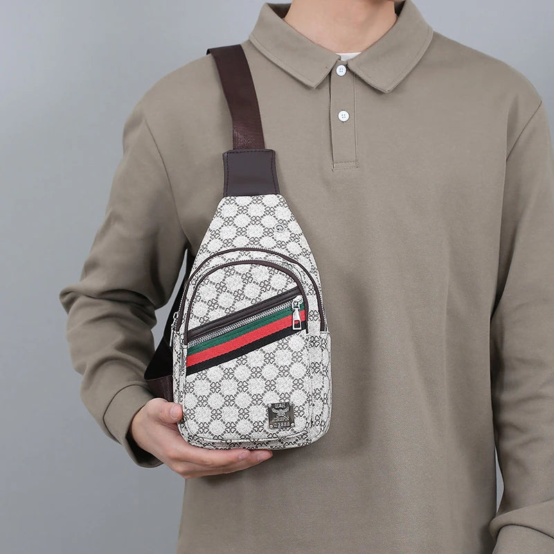 Messenger Bag Shoulder Cloth Chest Crossbody Casual Handbag with Earphone Hole2