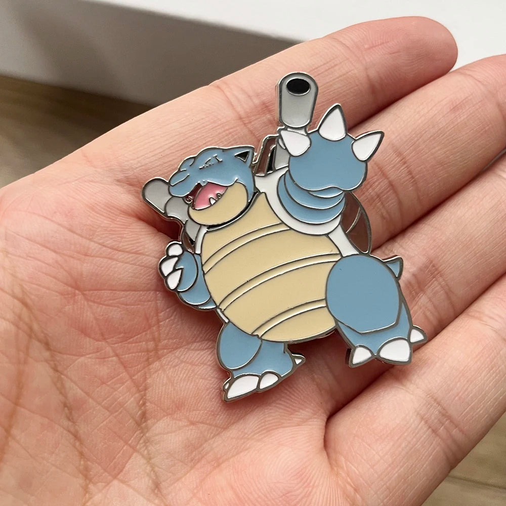 4 PCS Cartoon Pokemon Lapel Pins Set Anime Venusaur Mega Charizard Squirtle Badges Brooches for Backpacks Unisex Enamel Pin
