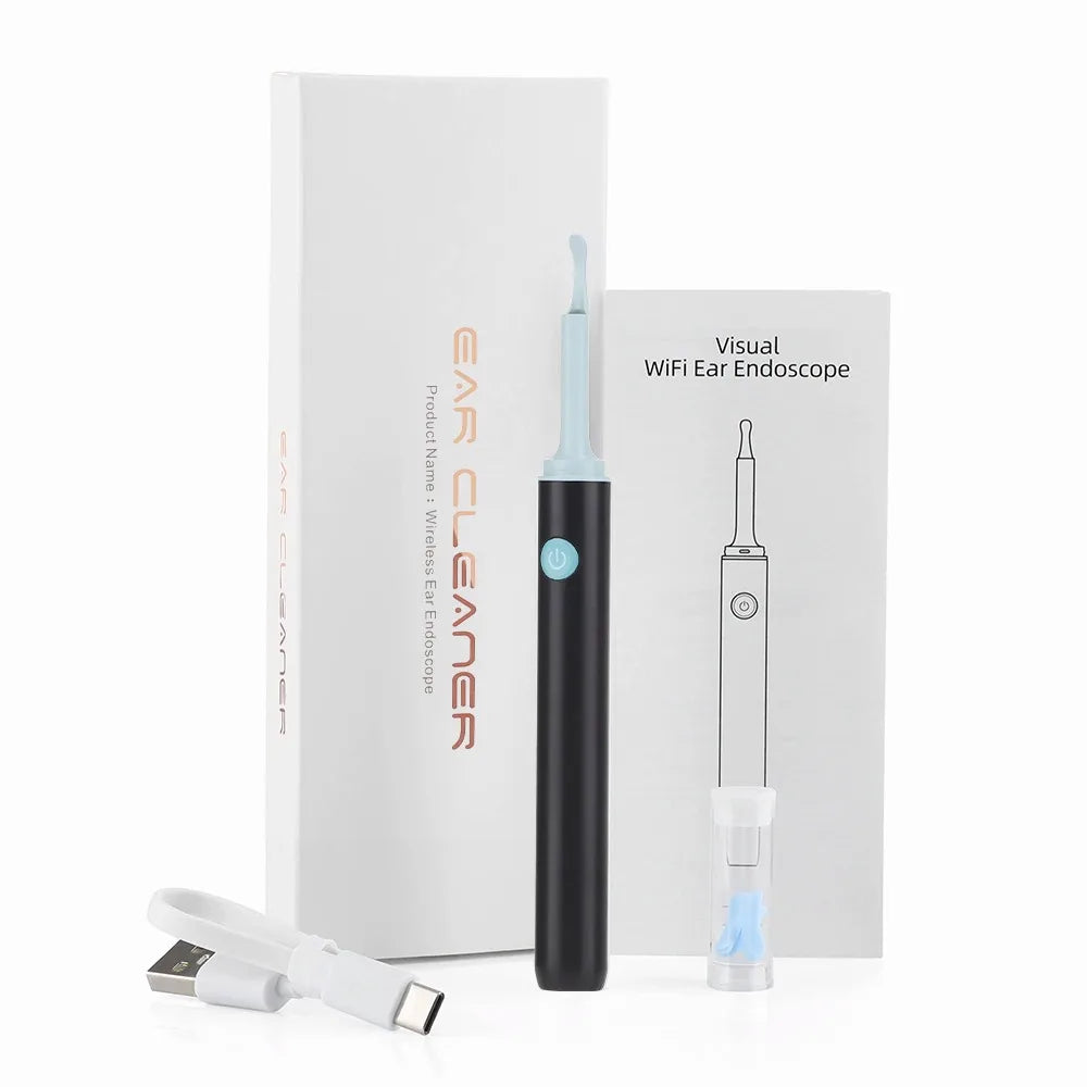 Wireless Intelligent Ear Cleaner 1080P Visual Otoscope Camera Ear Wax Remover Pick Spoon Cleaning Tools Luminous Endoscopy
