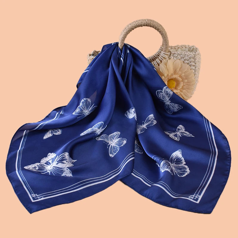 1PC 27.56x27.56inch Polka Dot Print Fashion Bandana Bohemian Style Women's Headscarf Hairband Headband Perfect for Enhancing