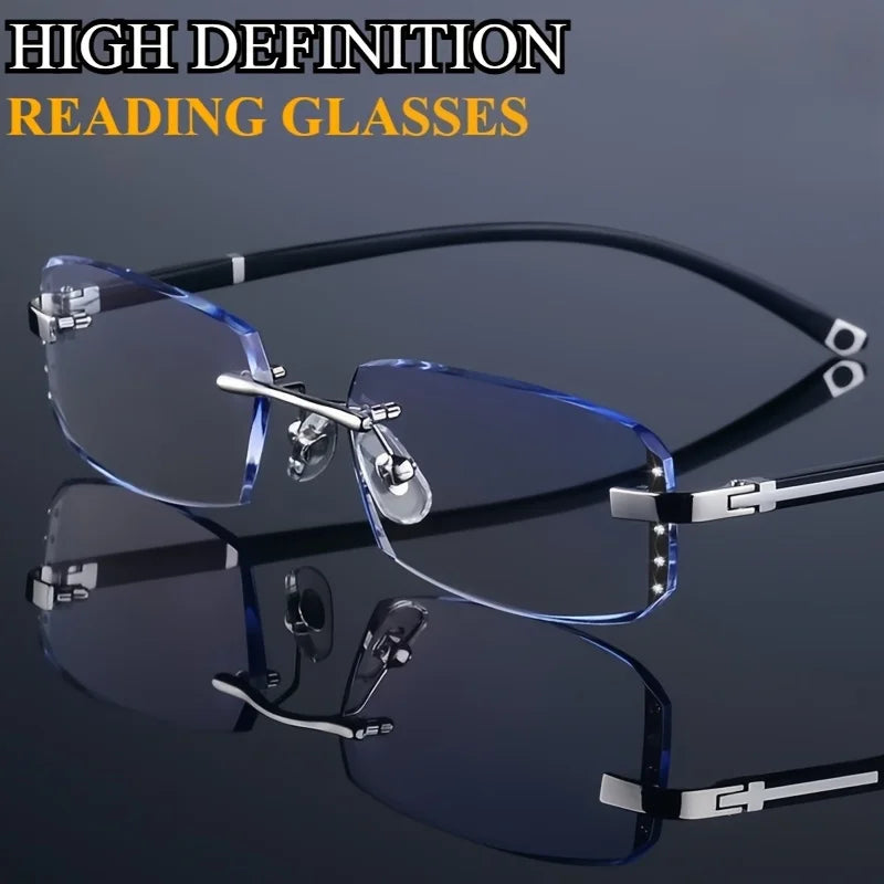 Luxurious TR90 Reading Glasses Unisex Non Glasses Suitable for Computer Reading Fashionable and Lightweight Daily Glasses