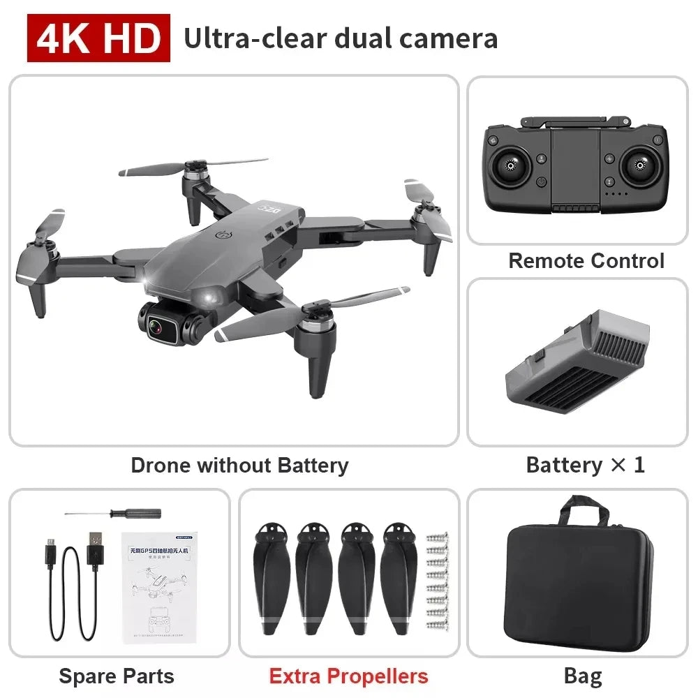 Drone L900 4K Pro 5G GPS HD Dual Camera Photography Brushless Foldable Quadcopte