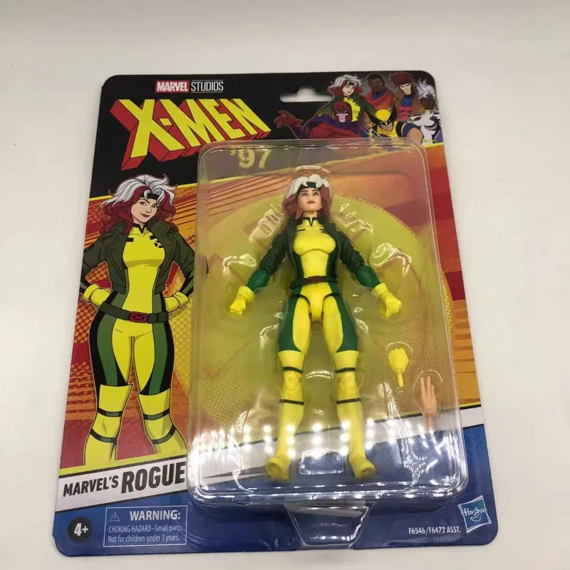 Original Hasbro Marvel Legends Series Retro Cardback Wolverine Rogue Cyclops PROFESSOR X Jean Grey Action Figure  Toy Model