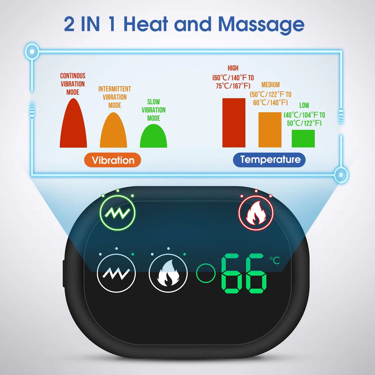 Electric Heating Shoulder Massage Heated Back Shoulder Brace Adjustable Heating Shoulder Massage Belt For Arm Muscle Relaxation