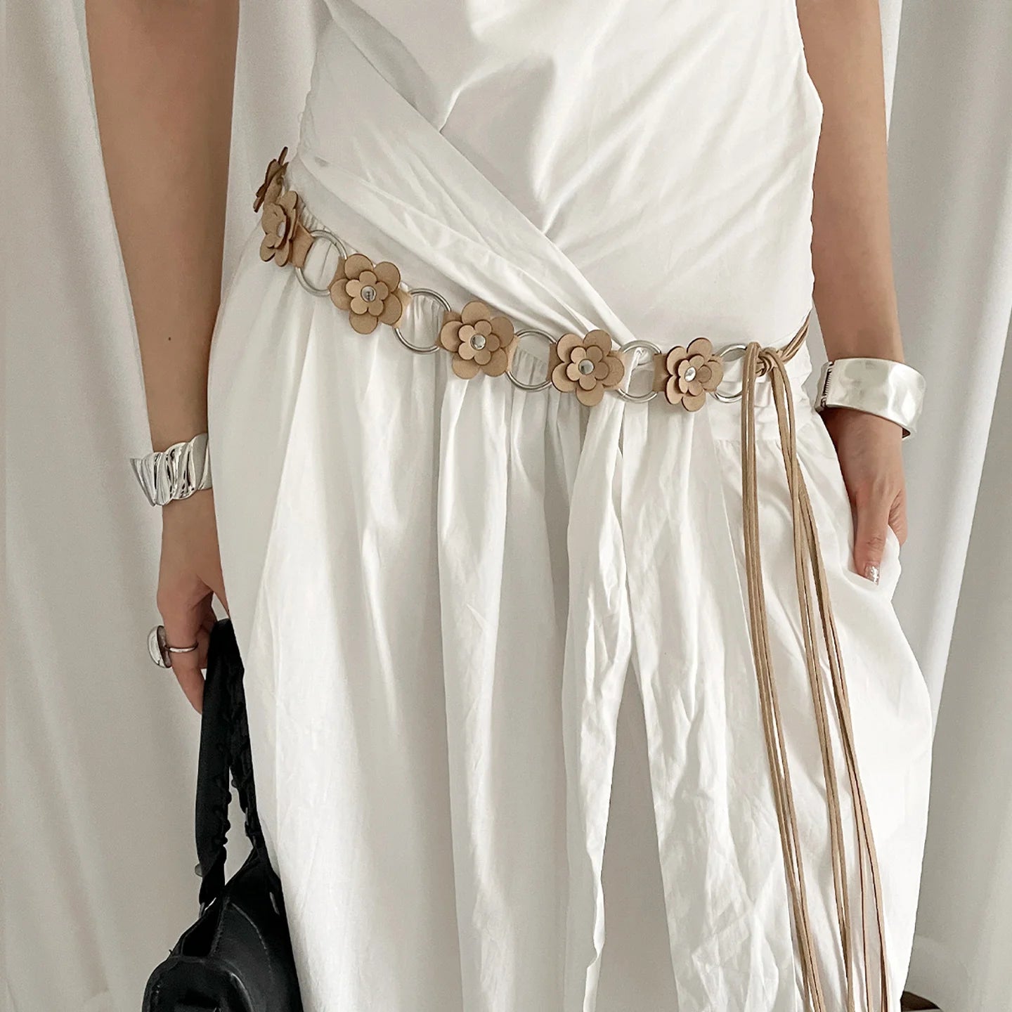 Bohème Ethnic Floral Waist Belt For Women High-End Dress With Jeans Waist Rope
