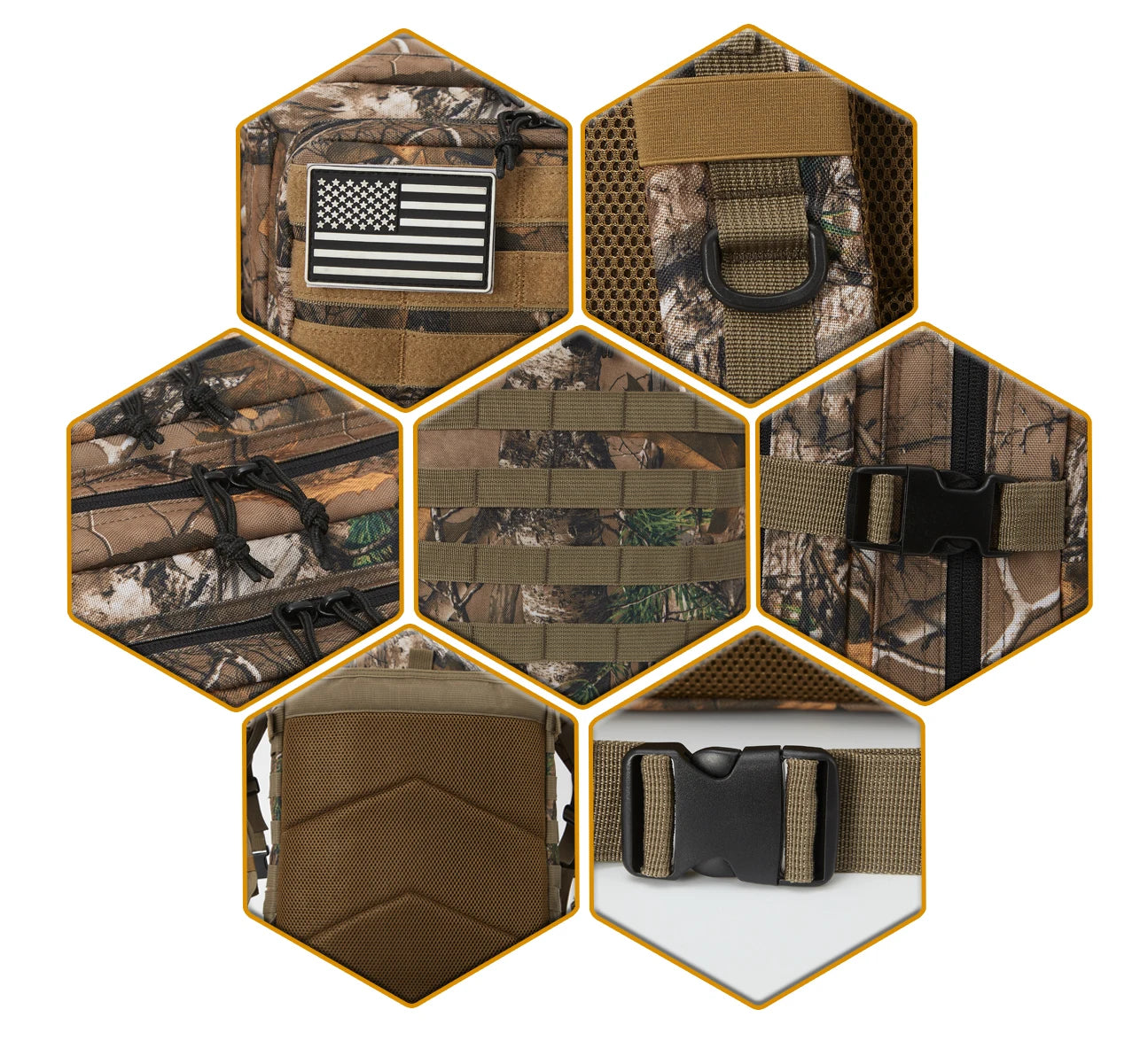 Tactical Backpacks Outdoor 45L Molle Hike Bags Outdoor Trekking Camping Backpack