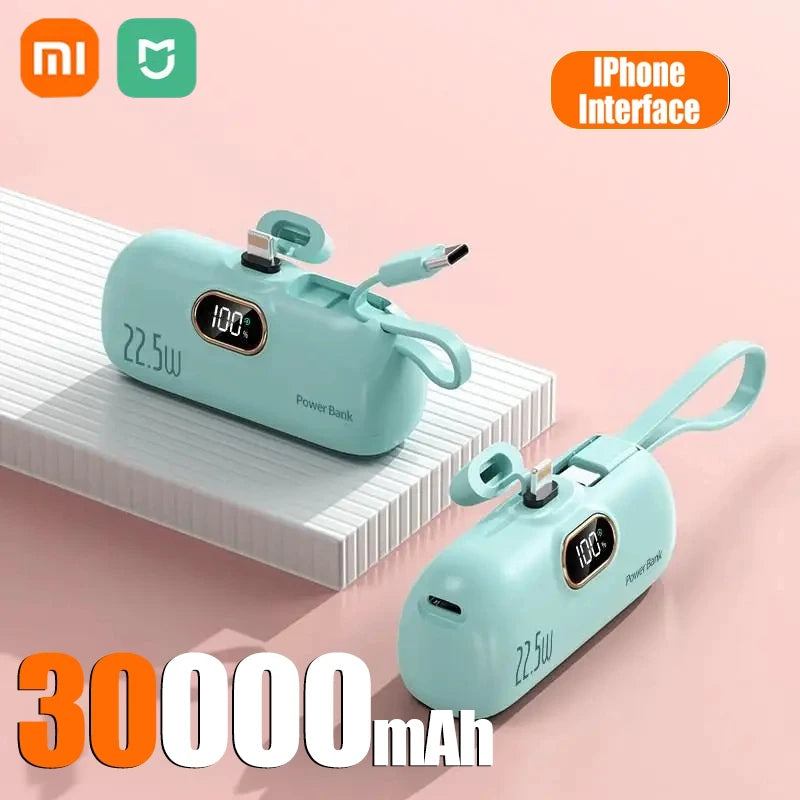 Xiaomi Mini Convenient Mobile Power Bank 30000mah Fast Charging Iphone/Android B