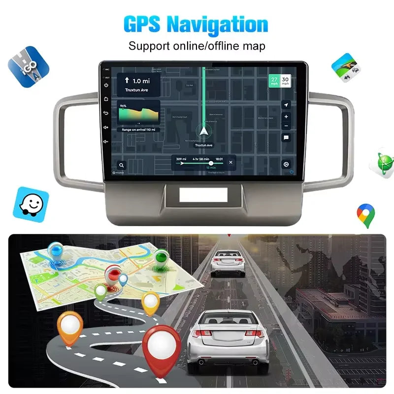 Carplay Car Radio For Honda Freed 1 2008-2016 Car Multimedia Player GPS Navigation Stereo Video Player