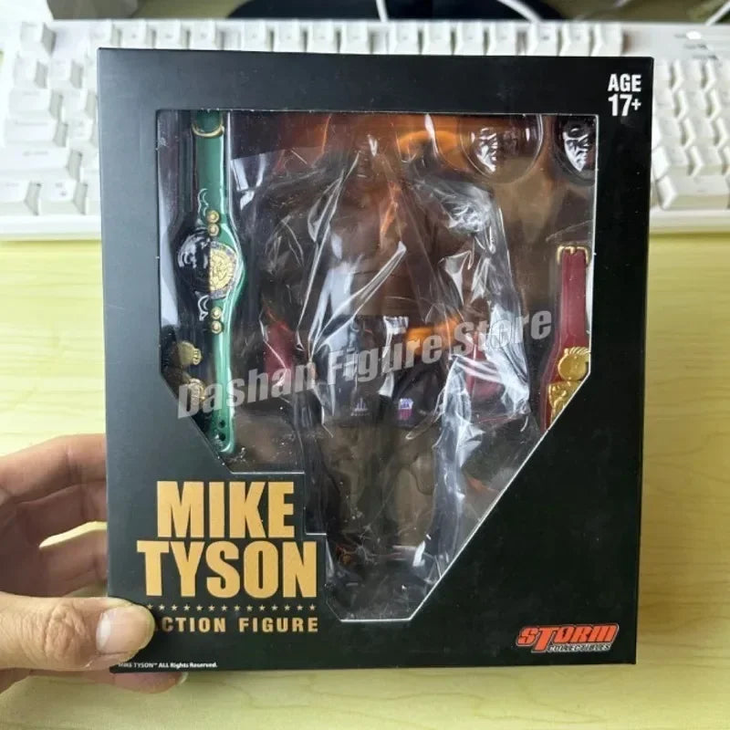 Storm The Final Round Mike Tyson Action Figure PVC Movable Ornaments Collection Doll 18cm Boxer Champion Figurine Model Toys