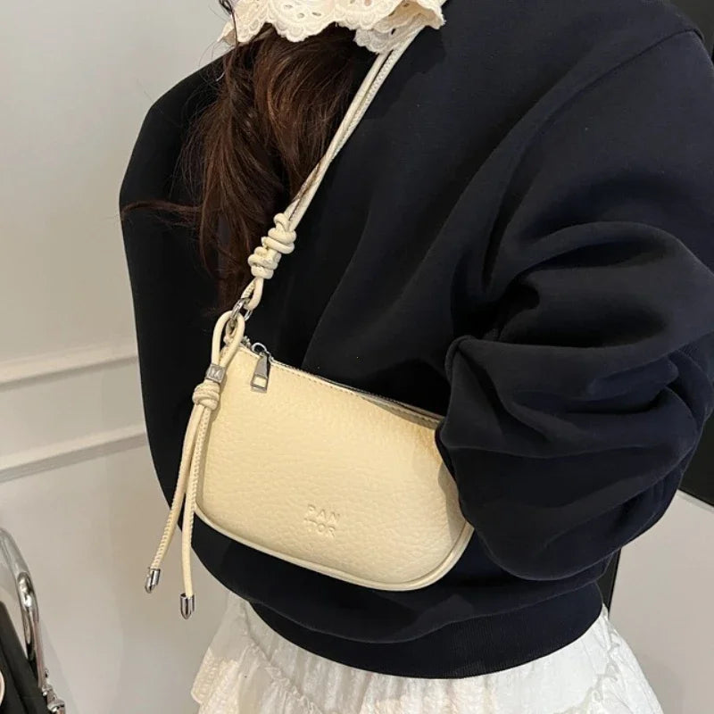 Ladies' Crossbody Bag Is Fashionable, Versatile, Solid Color, Exquisite Design, Daily Commuting, Casual Shoulder Bag Handbag