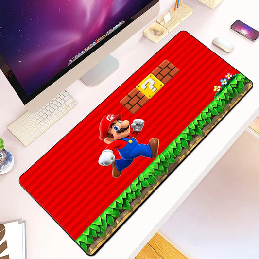 Game Bros Super Marios Mousepad HD Printing PC Game Keyboard Nonslip Mouse Pad11