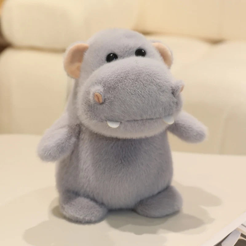 22CM Kawaii Cartoon Forest Animal Koala Hippopotamus Monkey Stuffed Animal Plush Toy Children's Raccoon Fox Handmade Doll Gift