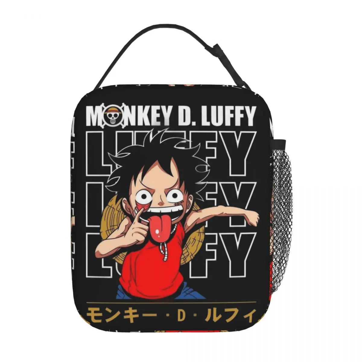 One Piece Monkey D Luffy Anime Insulated Lunch Thermal Bag Work School Bag