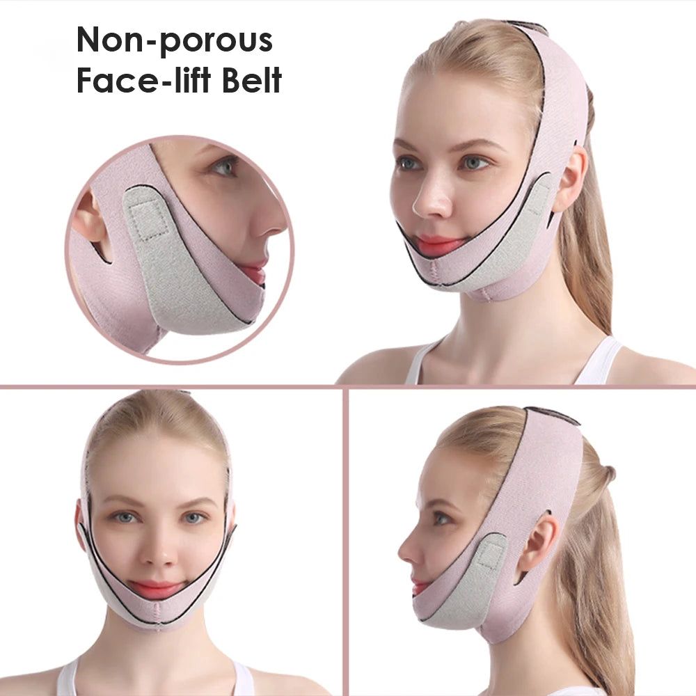 Reusable Face Slimming Bandage V Line Face Shaper Women Chin Cheek Lift Up Belt Facial Massage Strap Face Skin Care Beauty Tools