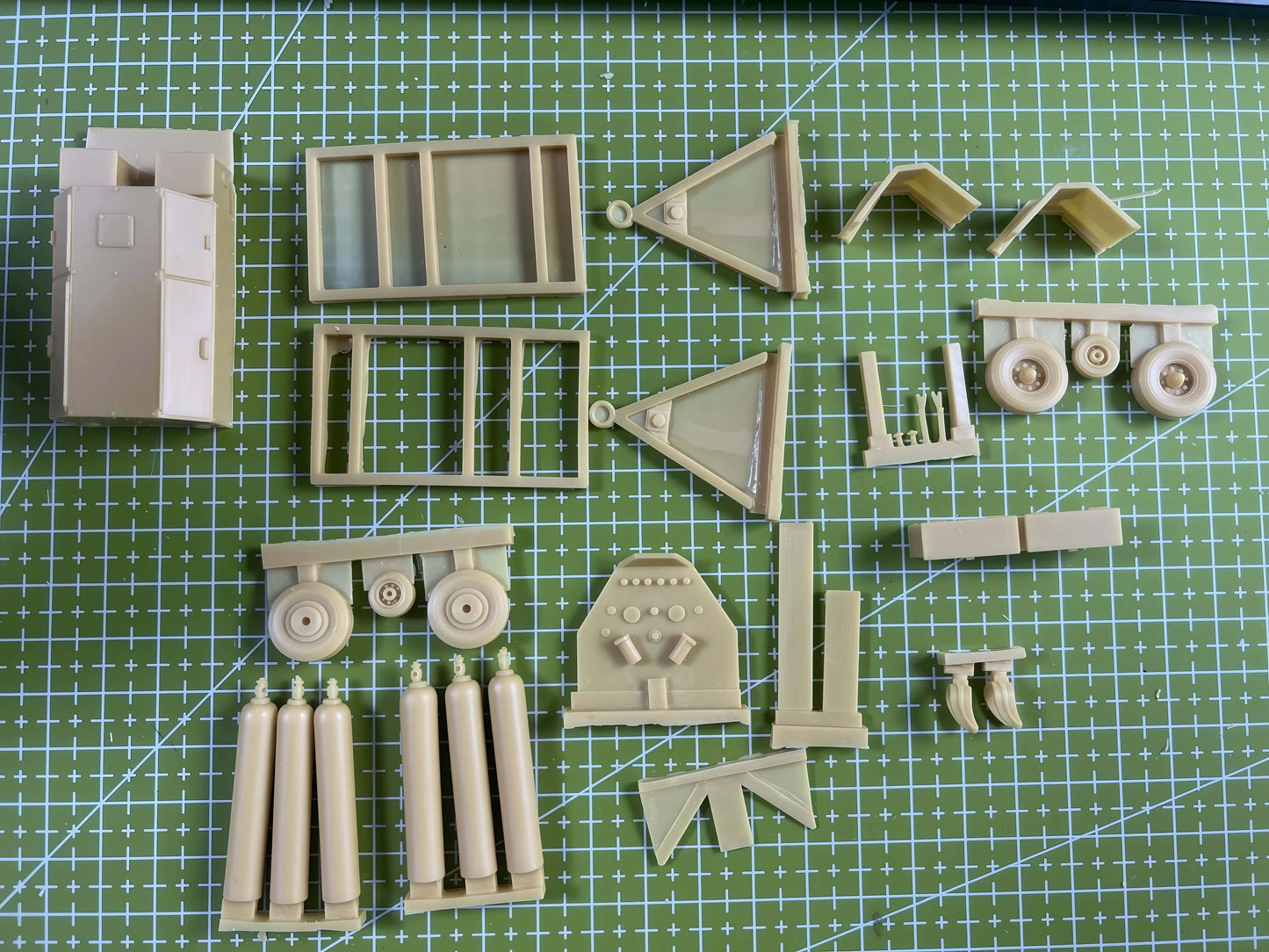 1/48 Cast Resin Model, Scene Model Production for US Aircraft Carrier Mounted Vehicle GK, Uncolored Model