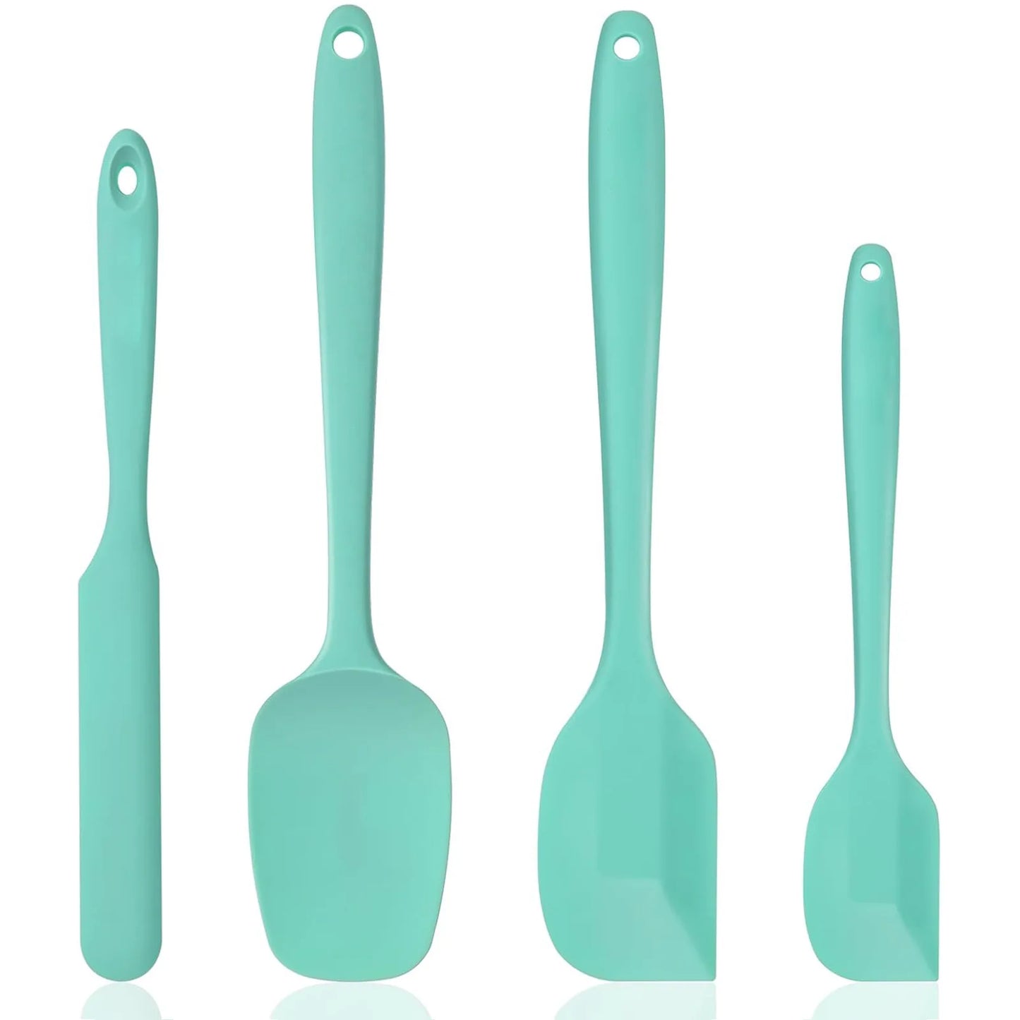 4pcs Heat Resistant Silicone Spatula Set - High-Temperature Flexible Kitchen Tools for Nonstick Cookware,Durable & Easy to Clean