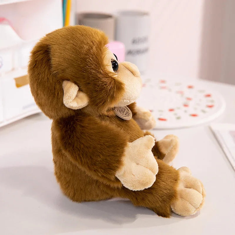 Lifelike 17/30cm Simulation Monkey Doll Funny Plush Toys Soft Wild Animals Appease Doll Creative Birthday Gift
