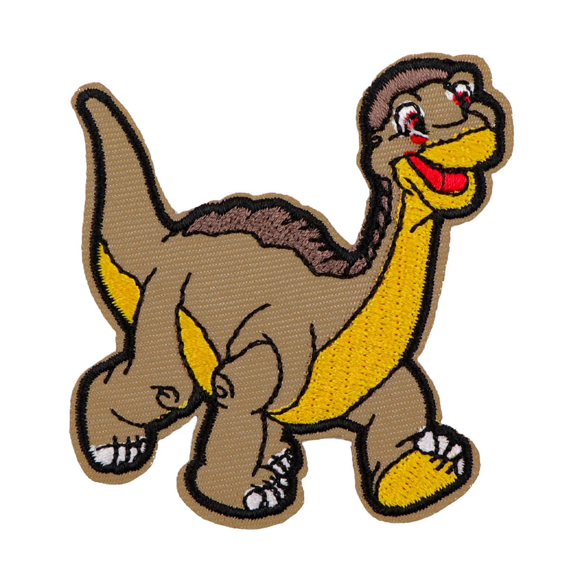 Cartoon Dinosaur Patches On Clothes Cute Iron on Embroidered Patches For Clothing DIY Stripes Applique Accessory