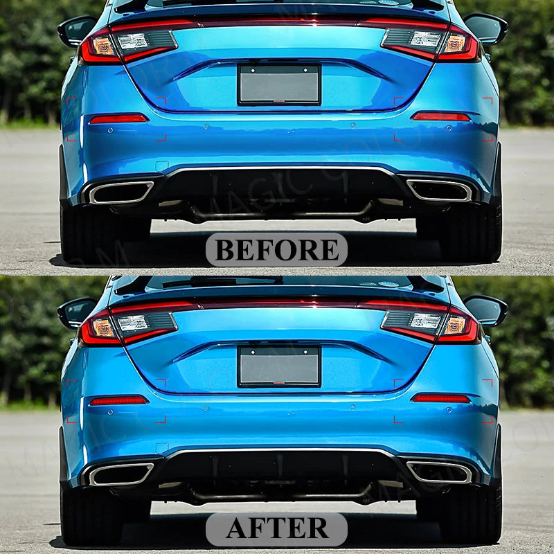 For Honda Civic Sedan 2021 2022 2023 Multi-function LED Rear Bumper Light Rear Fog Lamp Auto Brake Reflector Car Accessories 12V