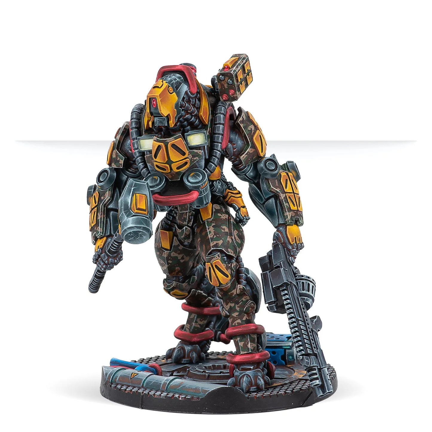 80mm Height Die-casting Resin Model Assembly Kit, Resin Machine Armor, Unpainted, Needs To Be Assembled (including Base)