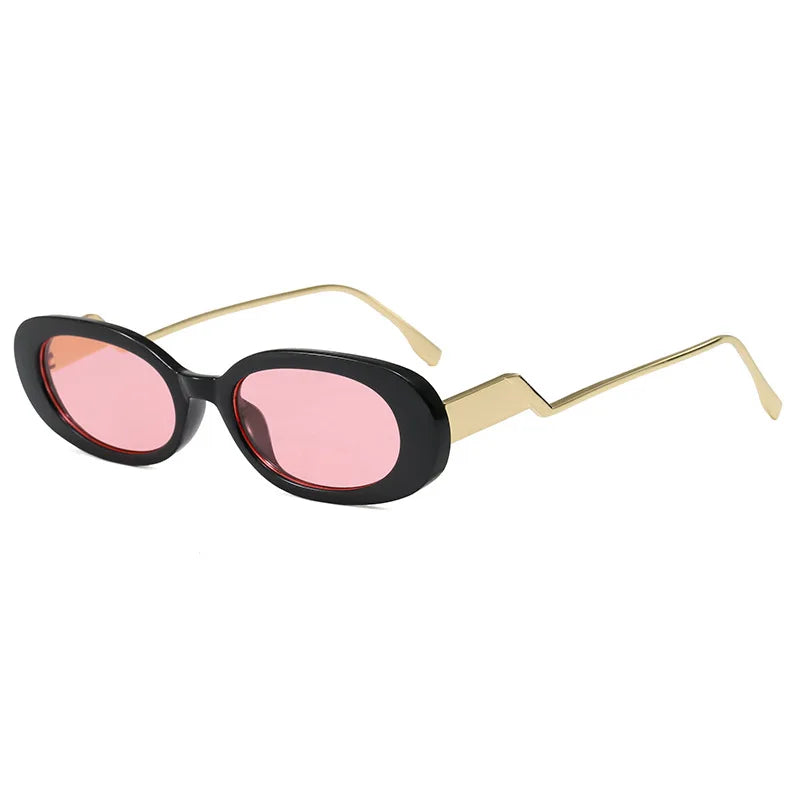 JNPCXI Cute Oval Sunglasses Women Fashion New Candy Color Sun Glasses Trendy Outdoor Casual Shades