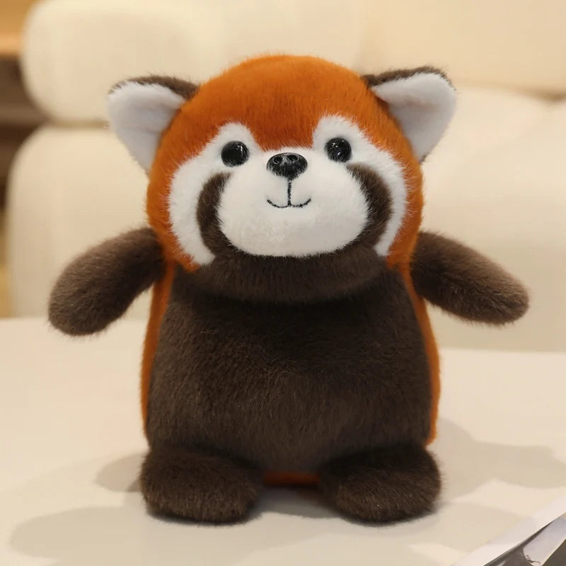 22CM Kawaii Cartoon Forest Animal Koala Hippopotamus Monkey Stuffed Animal Plush Toy Children's Raccoon Fox Handmade Doll Gift