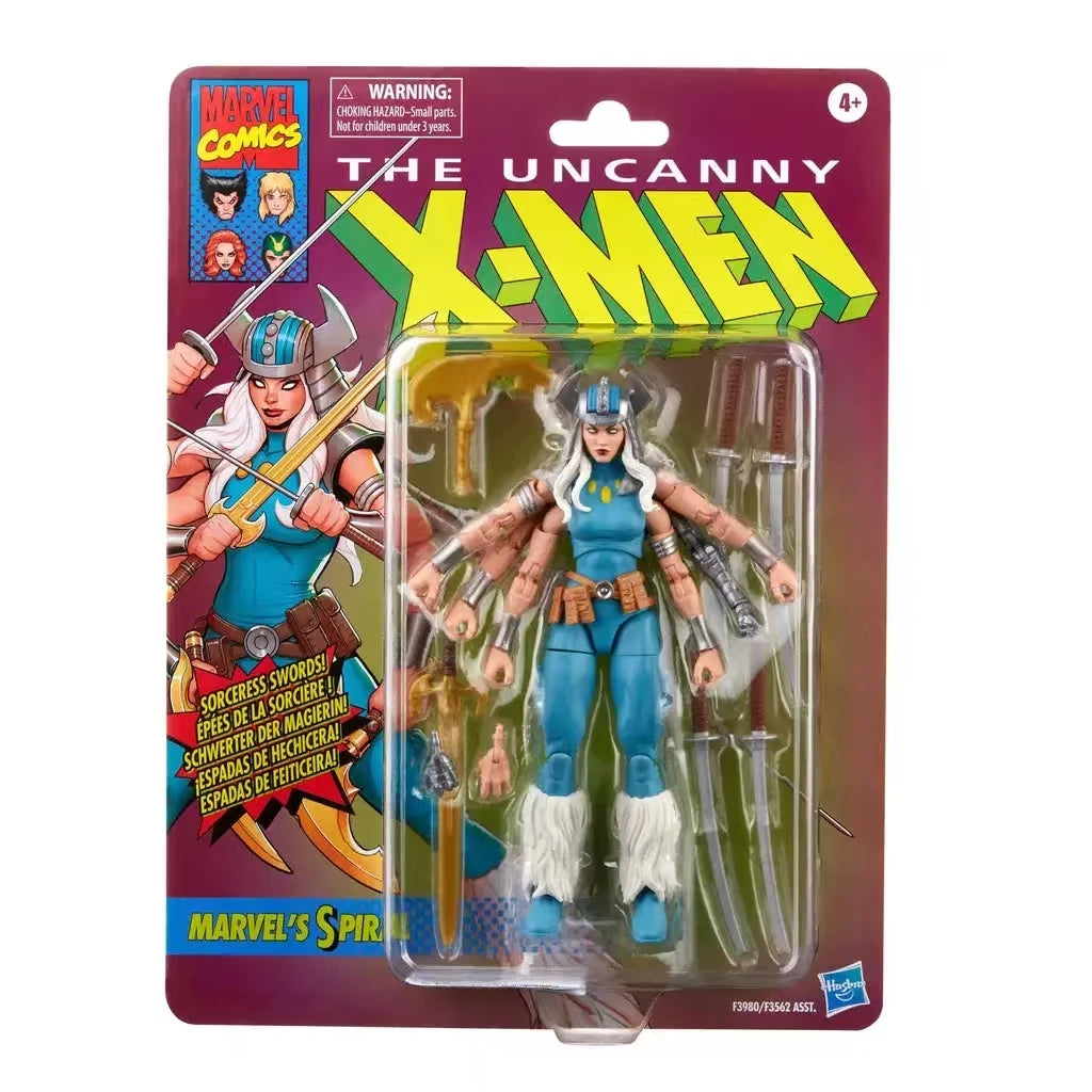 Original Hasbro Marvel Legends Series X-Men THE UNCANNY Spiral Anime Figures Collection Toys Figures