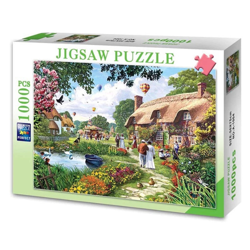 75*50cm 1000PCS Paper Jigsaw Puzzle Landscape Famous Painting Puzzle Character Series Series Home Decaoration Gift
